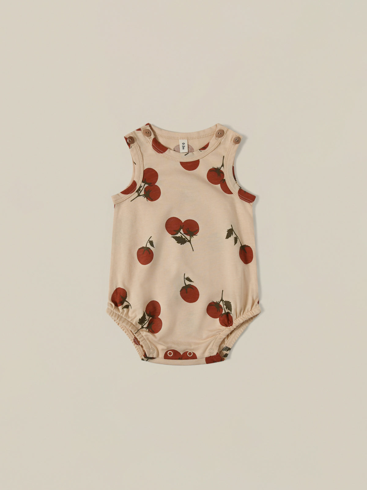 Organik™ Domates Kolsuz Bodysuit