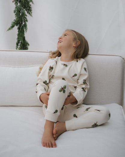 Organik™ Noel Holly İnce Pijama